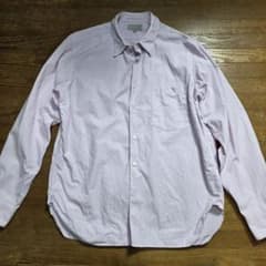 マーガレットハウエル　ストライプ柄長袖レギュラーカラーシャツ Mサイズ