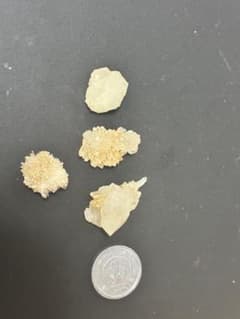 国産鉱物(177)天然水晶 原石 鉱物標本 4個セットのサムネイル