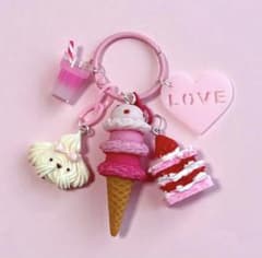 じゃらじゃらキーホルダー ミニ アイス チョコ くま クッキー 228