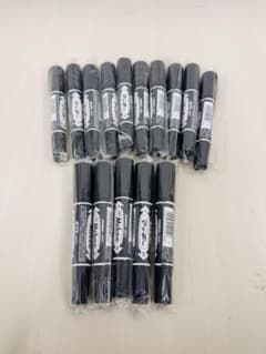 ゼブラ　黒マッキー　15本セットのサムネイル