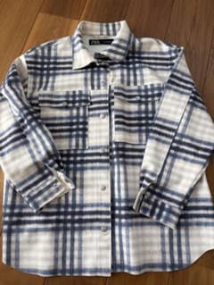 ZARA レディース チェック柄シャツジャケット Mのサムネイル