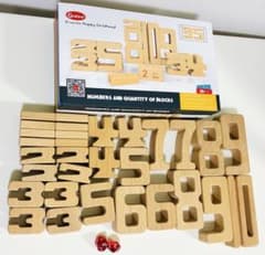 美品】 木製数字積み木 onshine 知育玩具 モンテッソーリ 算数 - メルカリ