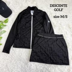 【デサントゴルフ】美品 セットアップ ダウン ブラック Mサイズ レディース デサントゴルフ】美品 セットアップ ダウン ブラック Mサイズ