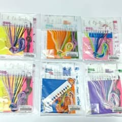 6点◆クチュリエ・ぬり絵みたいなざくざく刺しゅうブローチの会(動物)のサムネイル