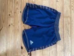 adidas サッカー ハーフパンツ ネイビーのサムネイル