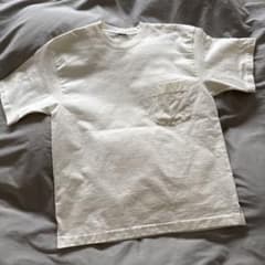 AURALEE ポケット帆布Tシャツ ホワイト