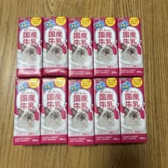 ねこちゃんの国産牛乳 200ml×10本　猫用