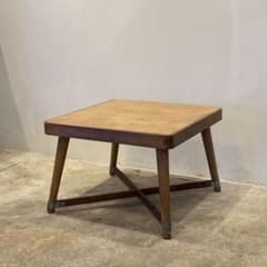 正方形の小さなローテーブル 古道具