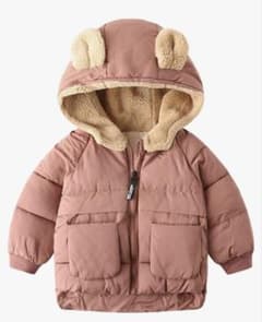 【美品】Regoss くま耳 中綿コート ピンク アウター 110のサムネイル