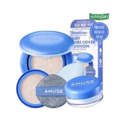 未開封 AMUSE エアリーポアカバークッション 01 リフィル、下地付きのサムネイル