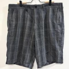 Apart Nine Check Half Pants XXL Gray American Casual Streetwear