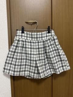 チェック柄 ショートパンツ グレー系のサムネイル