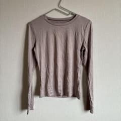 長袖 カットソー　Tシャツ　クルーネック　M