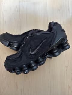 COMME des GARÇONS Nike Shox スニーカー 黒 24.0 - メルカリ