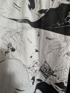 【美品】graniph　天野喜孝 アートプリント ブラック Tシャツ　Sのサムネイル