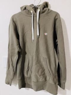 Champion オリーブグリーン リバースウィーブフーディのサムネイル