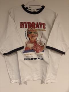 MNL HYDRATE プリント リンガーTシャツ ホワイトのサムネイル