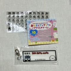 おなまえアップリケ風アクリルチャーム バッドばつ丸のサムネイル