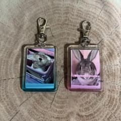うさぎ アクリルキーホルダー 2個セットのサムネイル