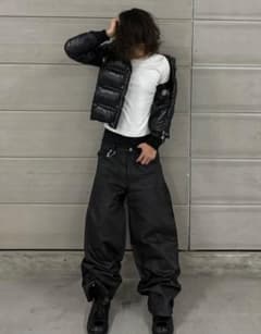 Goar archive STRAPPED BAGGY OIL PANTS - メルカリ