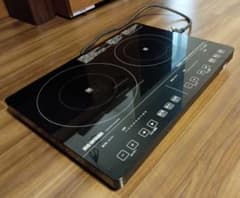 2口IHクッキングヒーター 200Vタイプ IHC-S225-B ブラックのサムネイル
