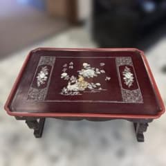 螺鈿細工 折りたたみ 花台 座卓 ローテーブル ジャンク B5 螺鈿細工 折りたたみ 花台 座卓 ローテーブル ジャンク B5 - メルカリ