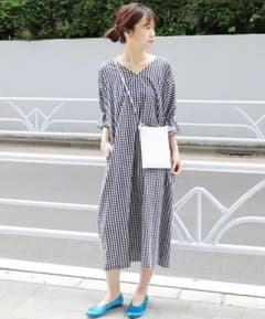 miyu様専用 ネイビーチェック ワンピースのサムネイル