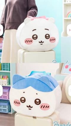ちいかわ　ハチワレ　ちいかわ　おかおBIGボストンバッグ