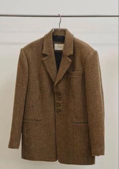 todayful wool100%check jacketチェックジャケット38のサムネイル