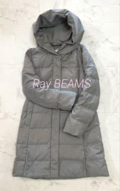 ☆美品☆レイビームス 定価31,900円 ダウンフード ショールコート 