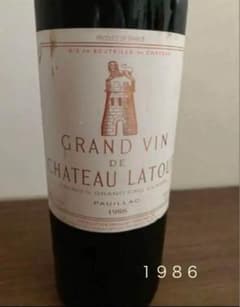 【希少】シャトー　ラ・トゥール　1986 希少】シャトー ラ・トゥール 1986 - メルカリ