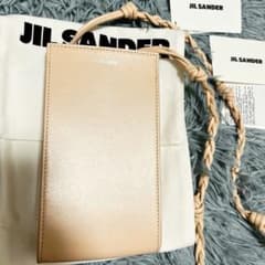 新品未使用】お値下げ交渉可！ジルサンダー 牛革ベージュ ショルダー 