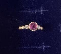 JEWELRY TSUTSUMIエレガントなピンクルビーリング11# - メルカリ