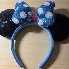 ディズニーランド ミニーちゃんカチューシャ水色のサムネイル