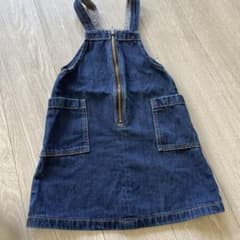 GU ポケット付きデニムジャンパースカート♡120のサムネイル