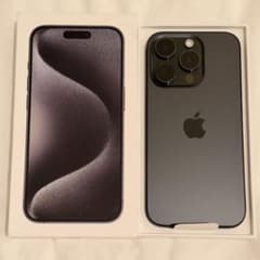iPhone15 Pro 128GB 블랙 티타늄 상자 포함 번역 SIM 무료