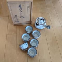 茶器セット 急須 湯呑み 5客 木箱入り 新品 - メルカリ