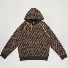 FENDI ズッカ柄オーバーサイズパーカー 正規品】FENDI ズッカ柄 プルオーバー パーカー M - メルカリ