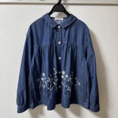 ホコモモラLOVE様専用］Jocomomola ブラウス デニム 刺繍 - メルカリ