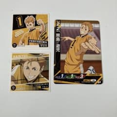ハイキュー!! 照島遊児 カード シール3枚セットのサムネイル