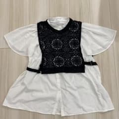 レディースブラウス ベスト付き Mサイズのサムネイル