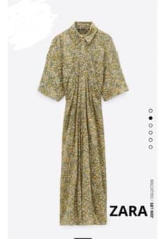 ZARA 花柄ワンピース 半袖のサムネイル