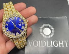 Voidlight 究極の輝き ゴールド×CZ フルダイヤ ブリンブリン時計 