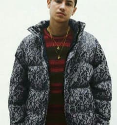 17aw supreme Fuck Jacquard Puffy Jacketのサムネイル