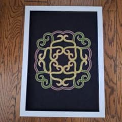ウィルタ(アイヌ)刺繍 A4額入り 壁掛けNO.35のサムネイル