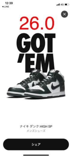 NIKE DUNK ナイキ ダンク ハイ スパルタンのサムネイル