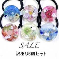 在庫SALE】レジンヘアゴム。6個セット。シマエナガ。 - メルカリ