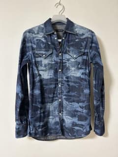 ディースクエアード　デニムシャツ　カモフラ　迷彩　46 M DSQUARED ディースクエアード デニムシャツ カモフラ 迷彩 46 M DSQUARED - メルカリ