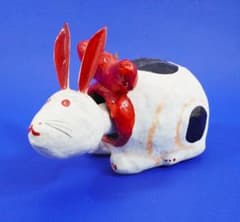 茨城県の郷土玩具 那珂湊 張り子 首振りうさぎ （2/500） - メルカリ