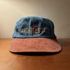 90s デニムキャップ 2トーンキャップ スーベニアキャップ